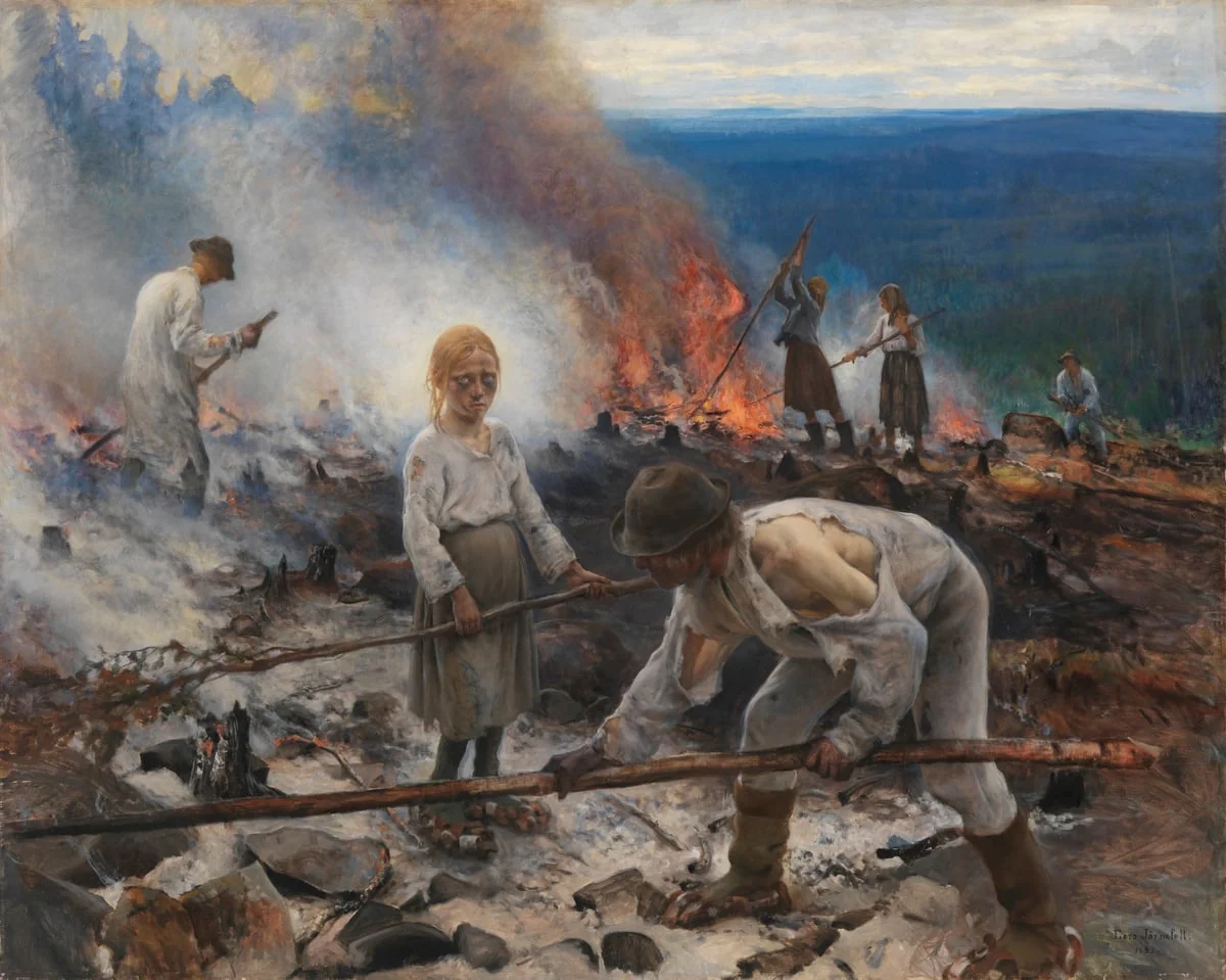 Raatajat rahanalaiset, by Eero Järnefelt, unspecified, 1910