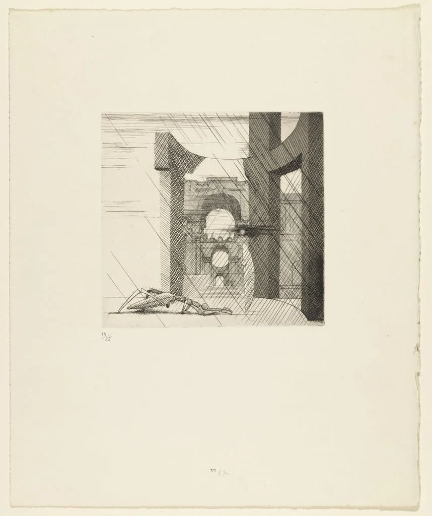 Untitled, by Louis Marcoussis, ink, 1933