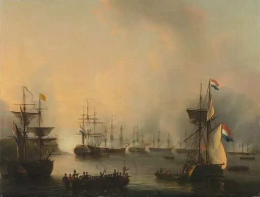 The Bombardment of Palembang, Sumatra, 24 June 1821