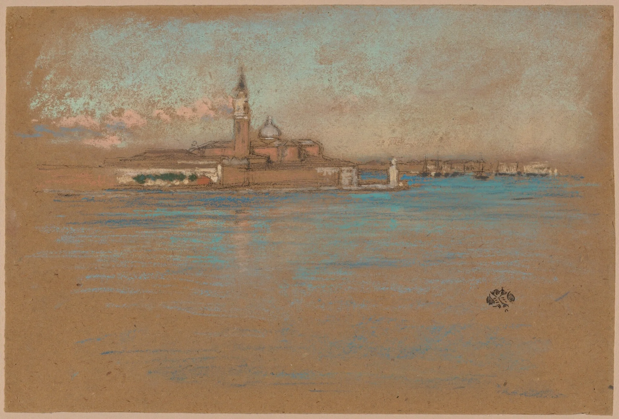 The Church of San Giorgio Maggiore, by James McNeill Whistler, pastel, 1880
