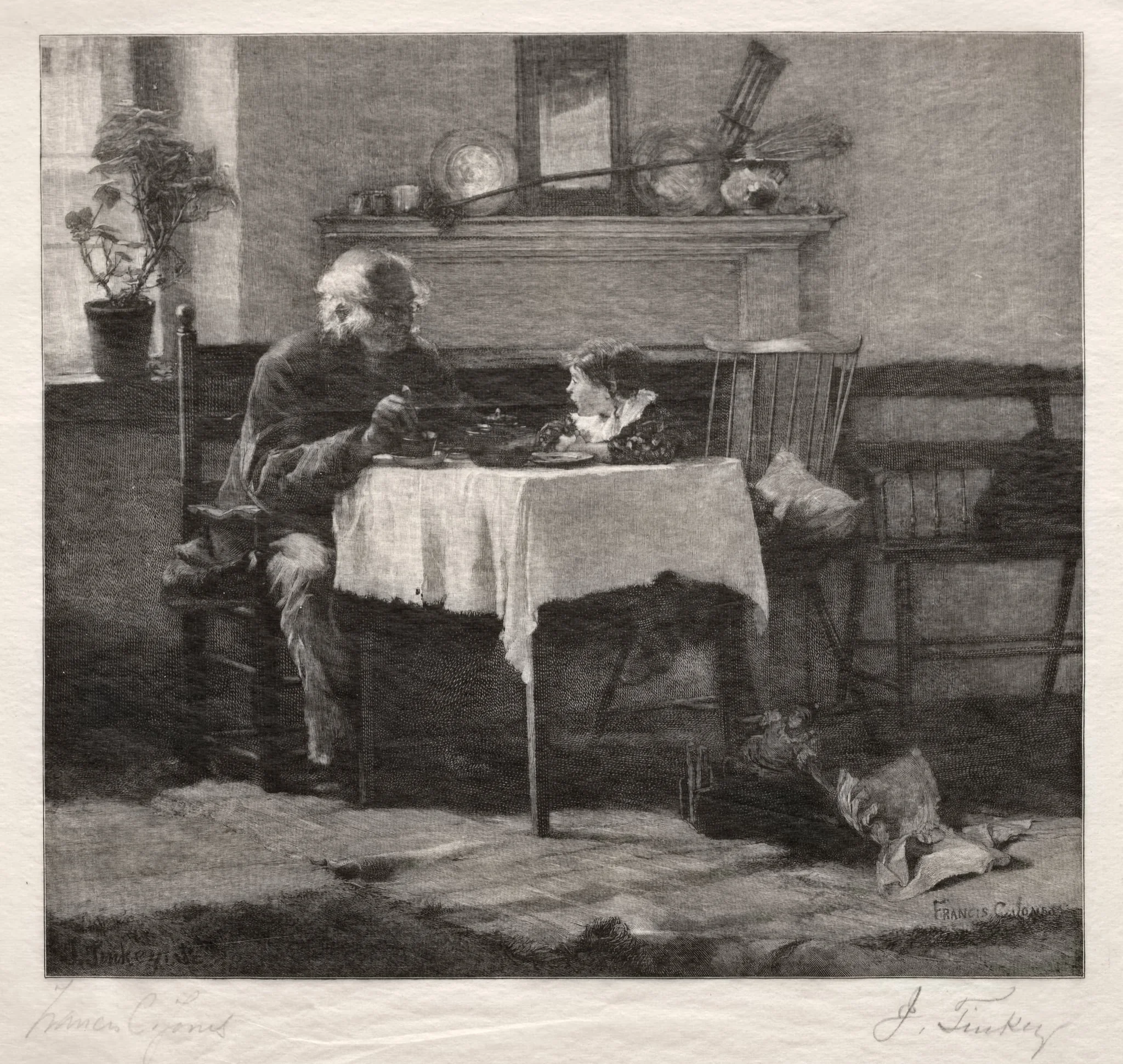 Exchanging Confidences, by John Tinkey, 1887