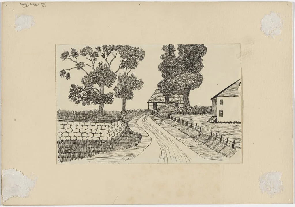 Untitled, by Emile Branchard, ink, 1924