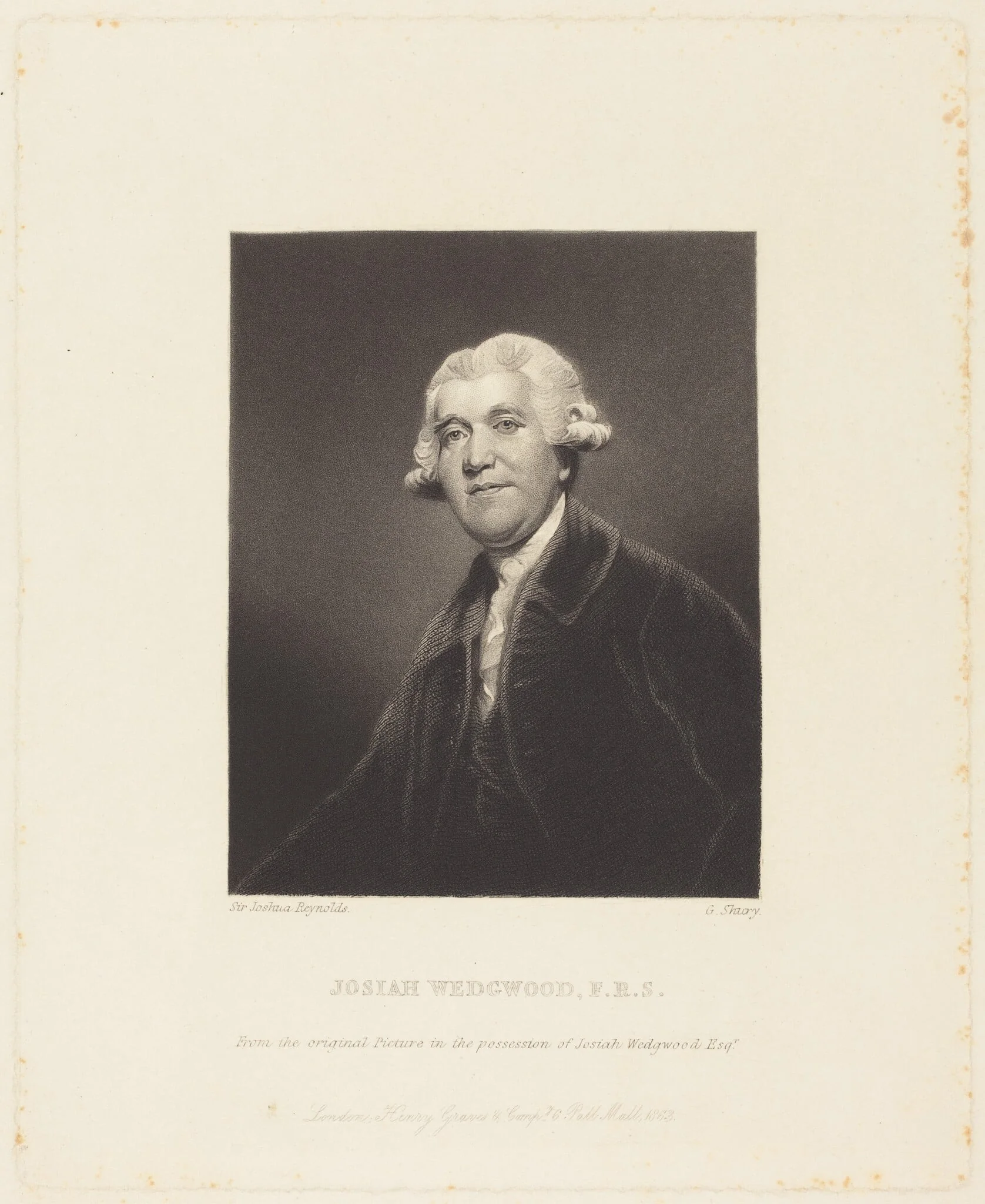 Josiah Wedgwood, by George Salisbury Shury, ink, 1863