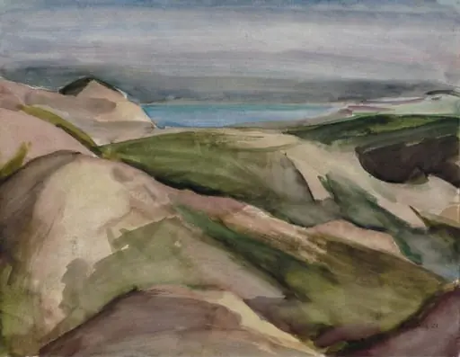 The Dead Sea from Wady Kelt, Palestine