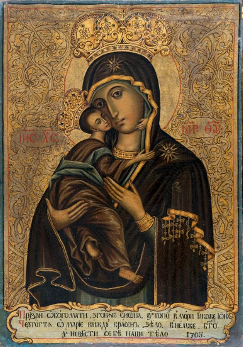 Madona cu pruncul, by Pictor necunoscut, unspecified