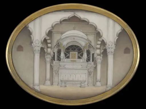 One of five views of Delhi and one of Lahore.