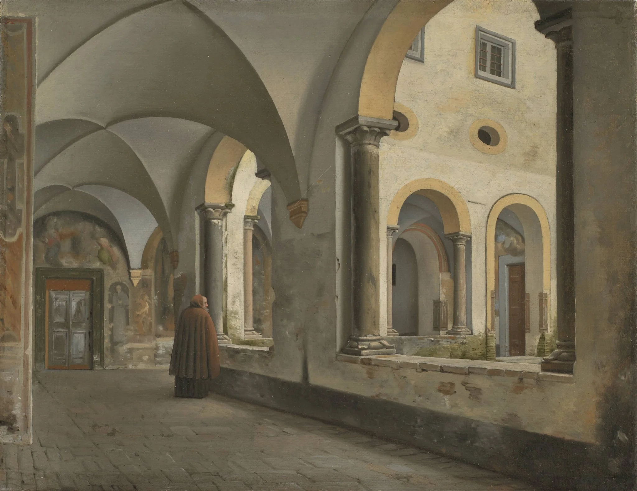 The Cloisters of the Franciscan Monastery Santa Maria in Aracoeli in Rome, by Unknown artist, 1850