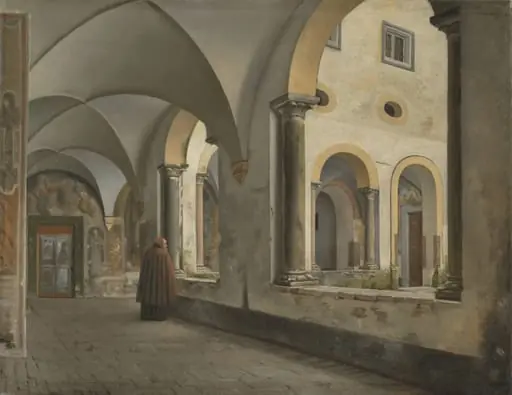 The Cloisters of the Franciscan Monastery Santa Maria in Aracoeli in Rome