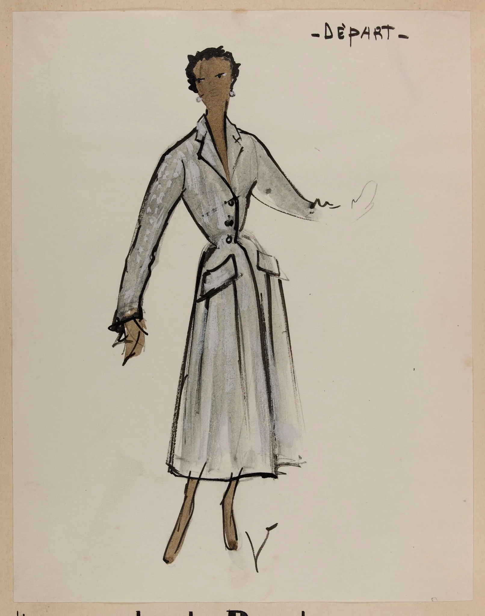 Départ, by Marie-Louise Carven, 1952