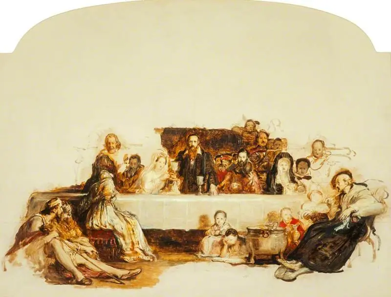 A Study for 'John Knox Dispensing the Sacrament at Calder House' (NG 323)