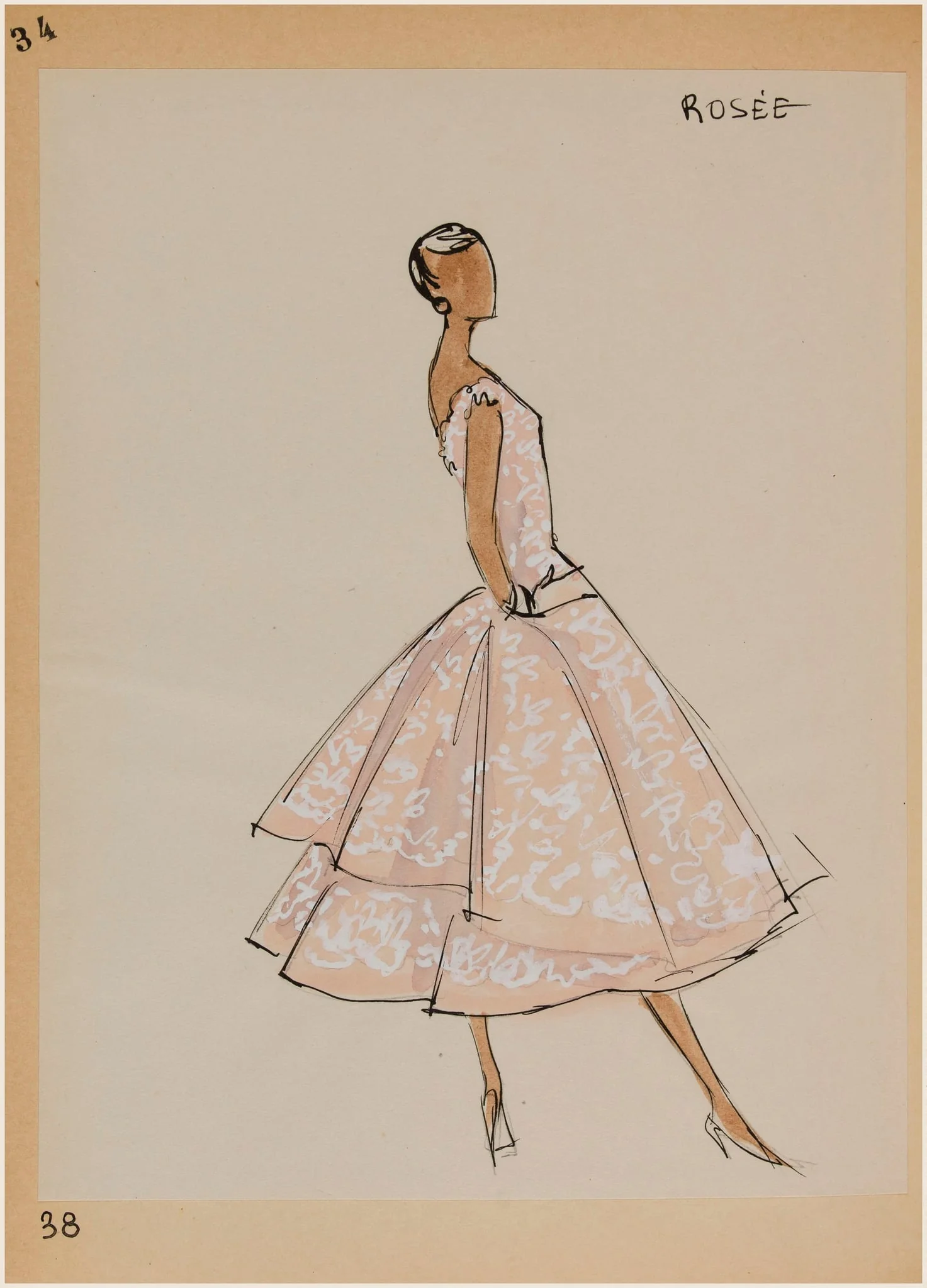Rosée, by Carven, 1956