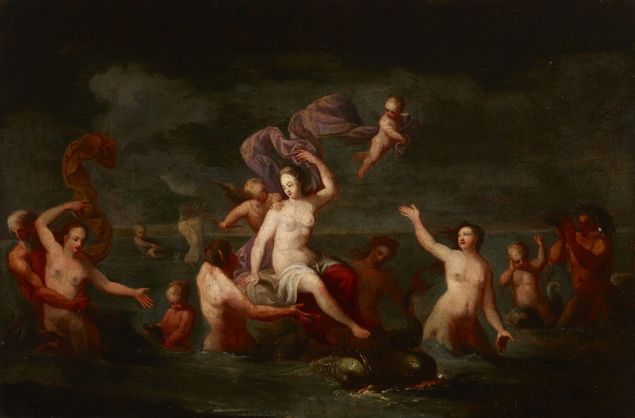 Amphitrite, by Unknown, oil, 1750