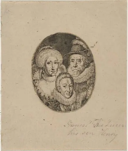 James I, Anne of Denmark, and Prince Charles