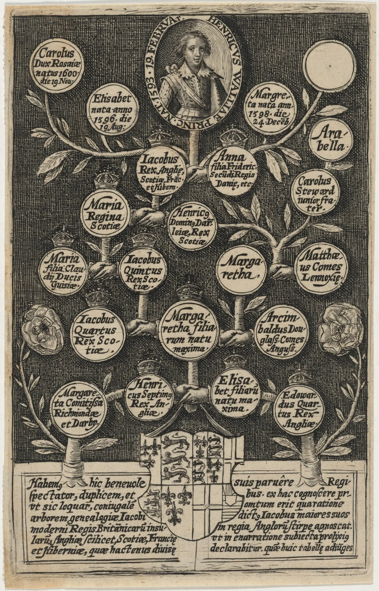 Henry Frederick, Prince of Wales, by Crispijn van de Passe I, ink, 1604