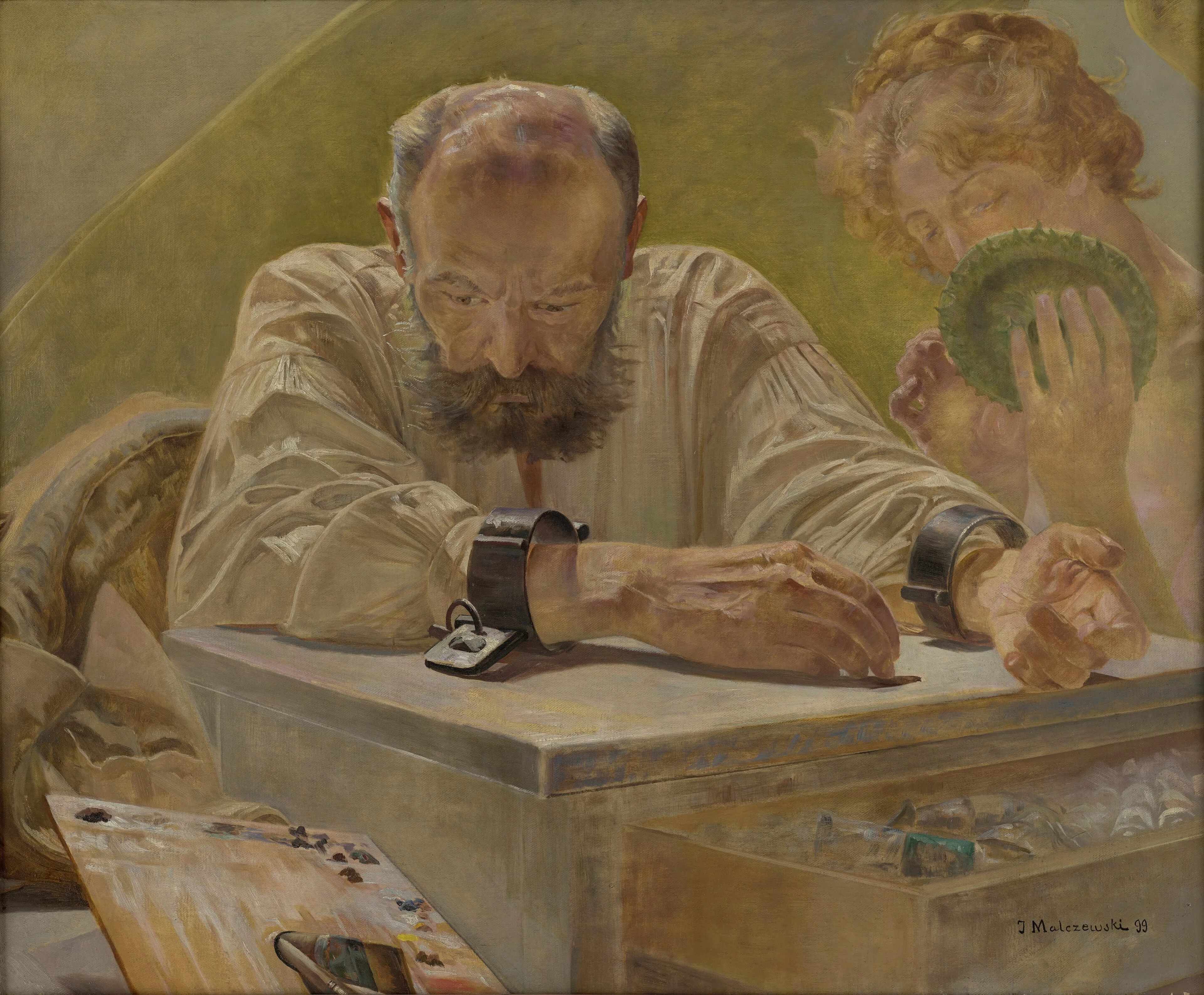 Relaxation, by Jacek Malczewski, oil, 1900