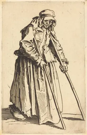 Beggar Woman with Crutches