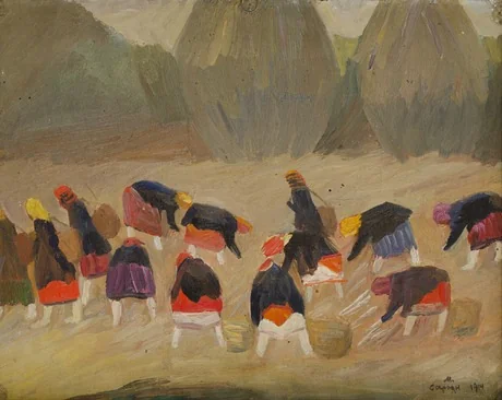 Peasant women in the field (study)
