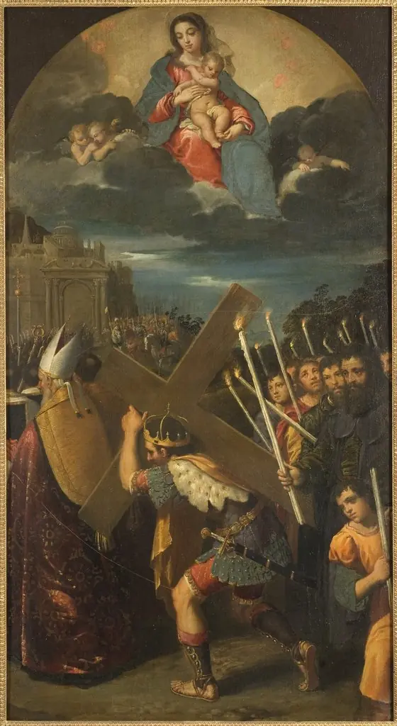 Emperor Heraclius Carrying the Cross to Jerusalem