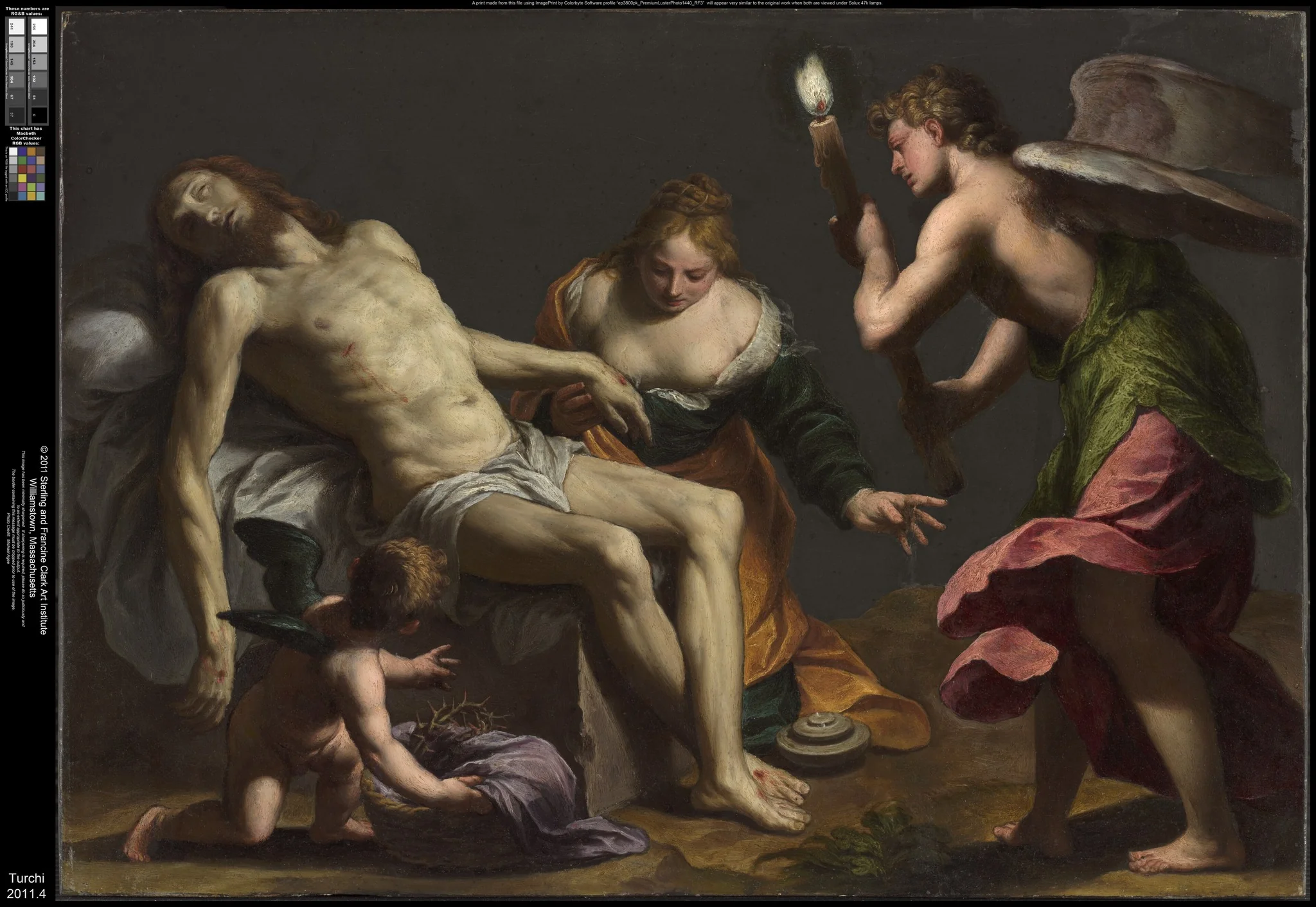 Lamentation over the Body of Christ, by Alessandro Turchi, unspecified, 1647