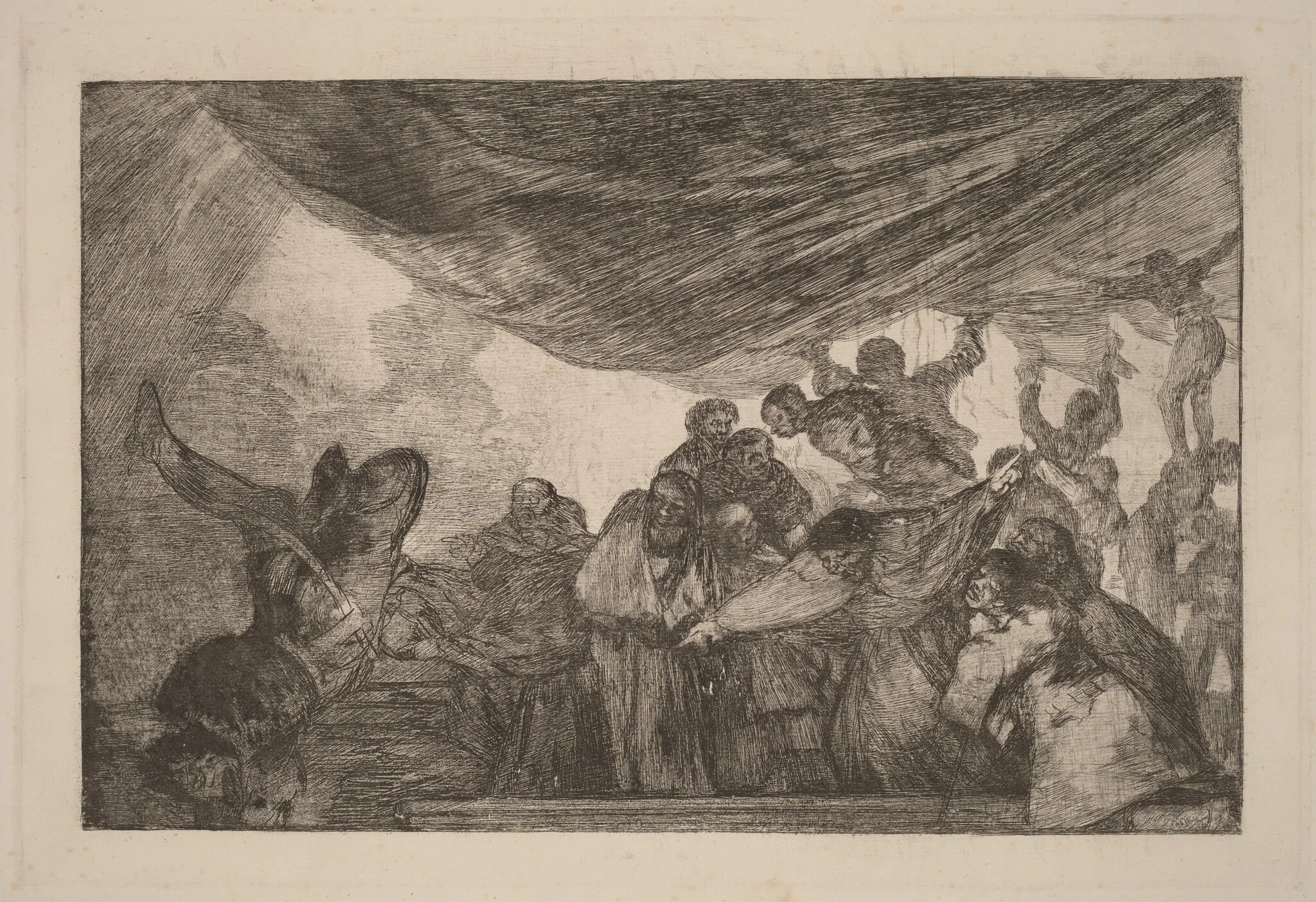 Disparate claro (Clear Folly), by Francisco Goya, ink, 1816