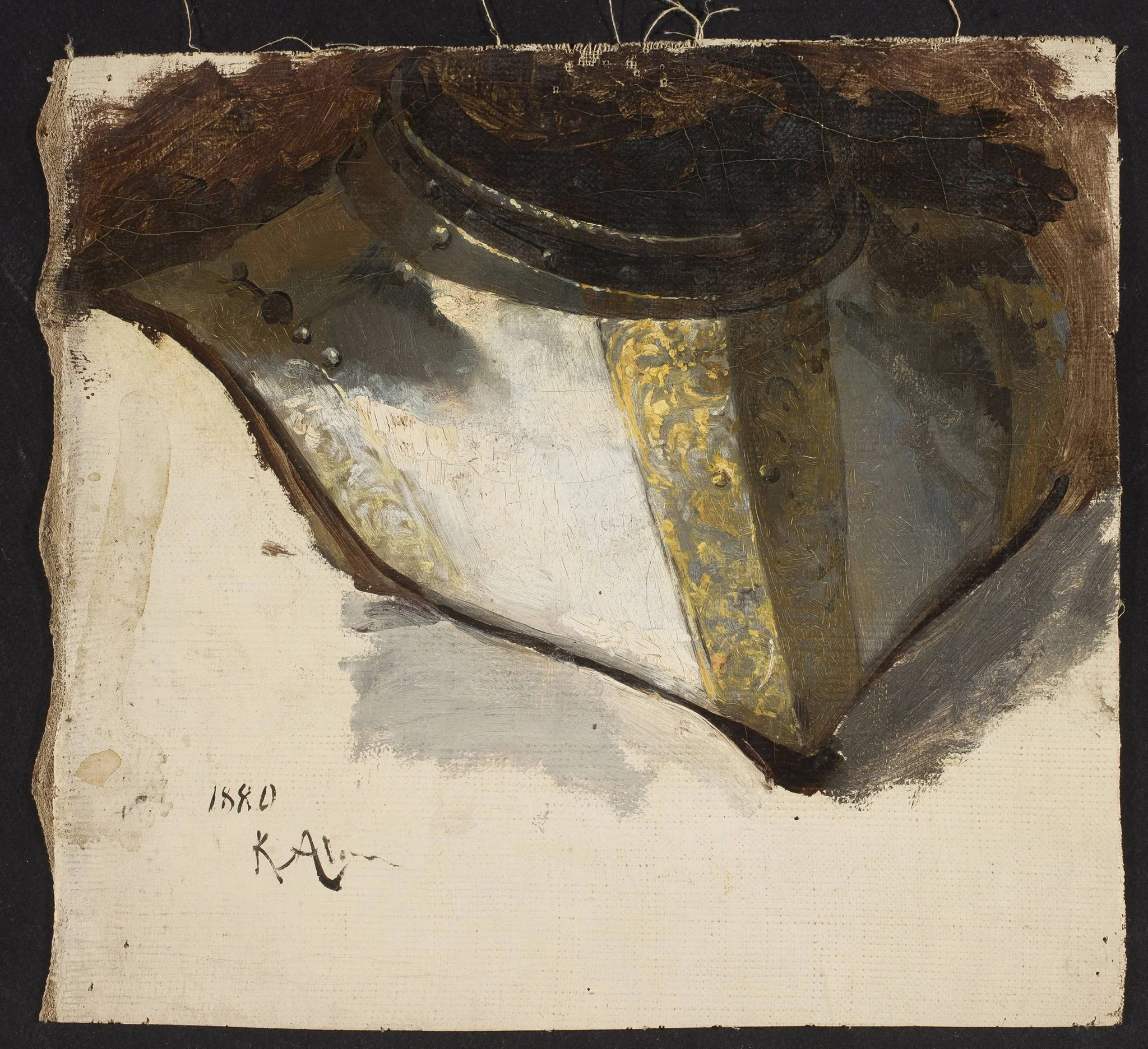 Armour bevor of Late Renaissance, study
