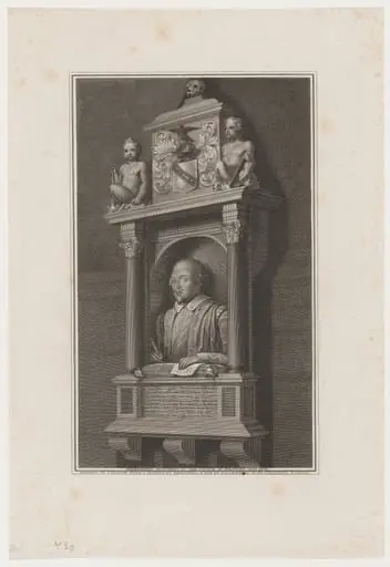 Shakespeare Monument in Church at Stratford-on-Avon