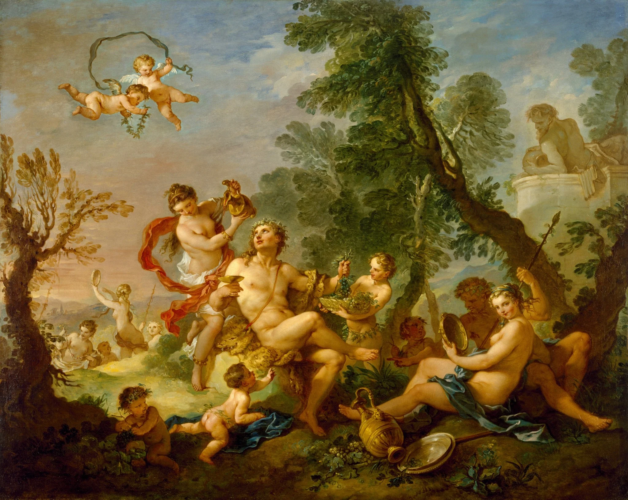 Bacchanal, by Charles-Joseph Natoire, oil, 1748