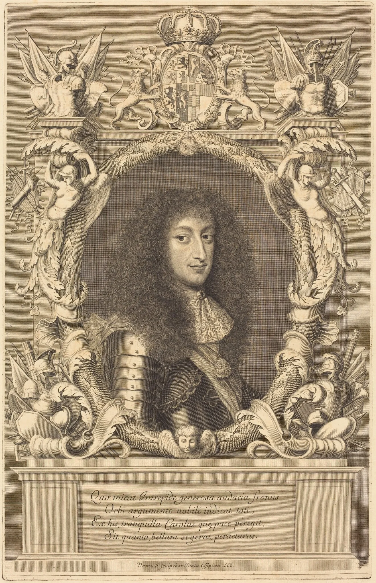 Charles-Emmanuel, Duc de Savoie, by Robert Nanteuil, ink, 1668