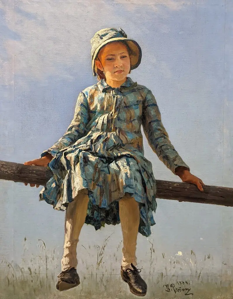 Dragonfly. Painter's daughter portrait