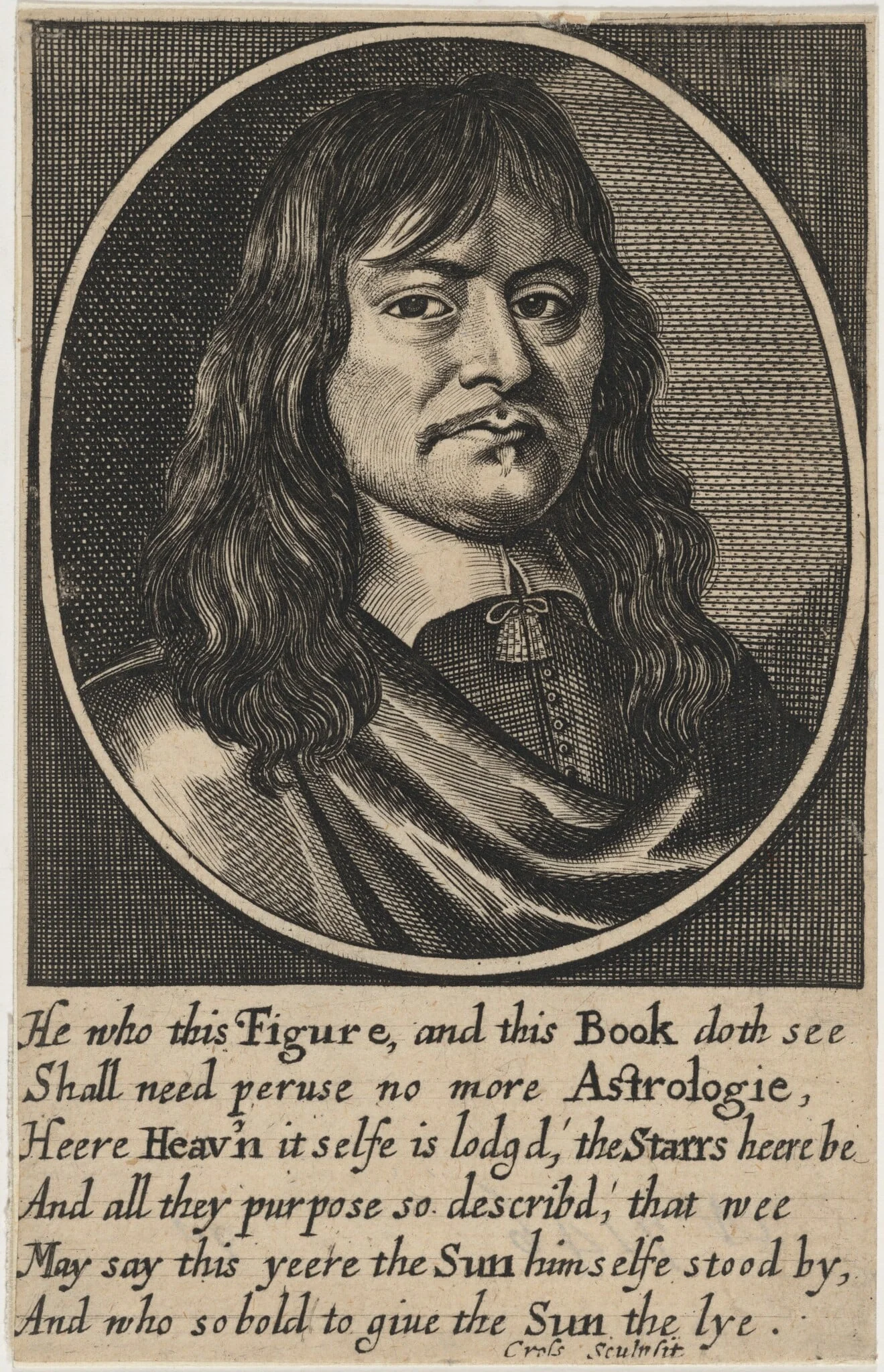Sir George Wharton, by Thomas Cross, ink, 1657