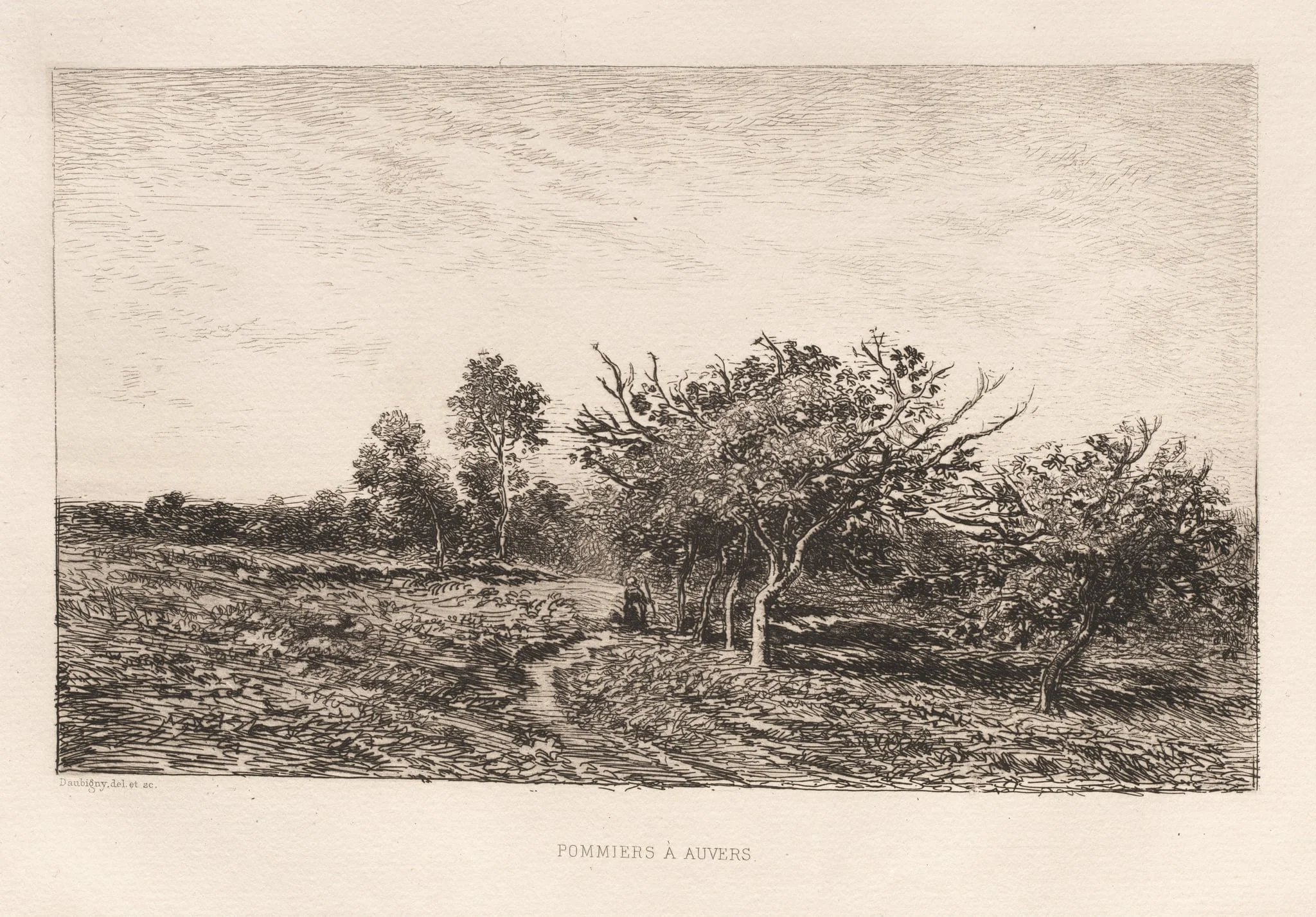 Apple Trees at Auvers (Pommiers à Auvers), by Charles François Daubigny, 1877