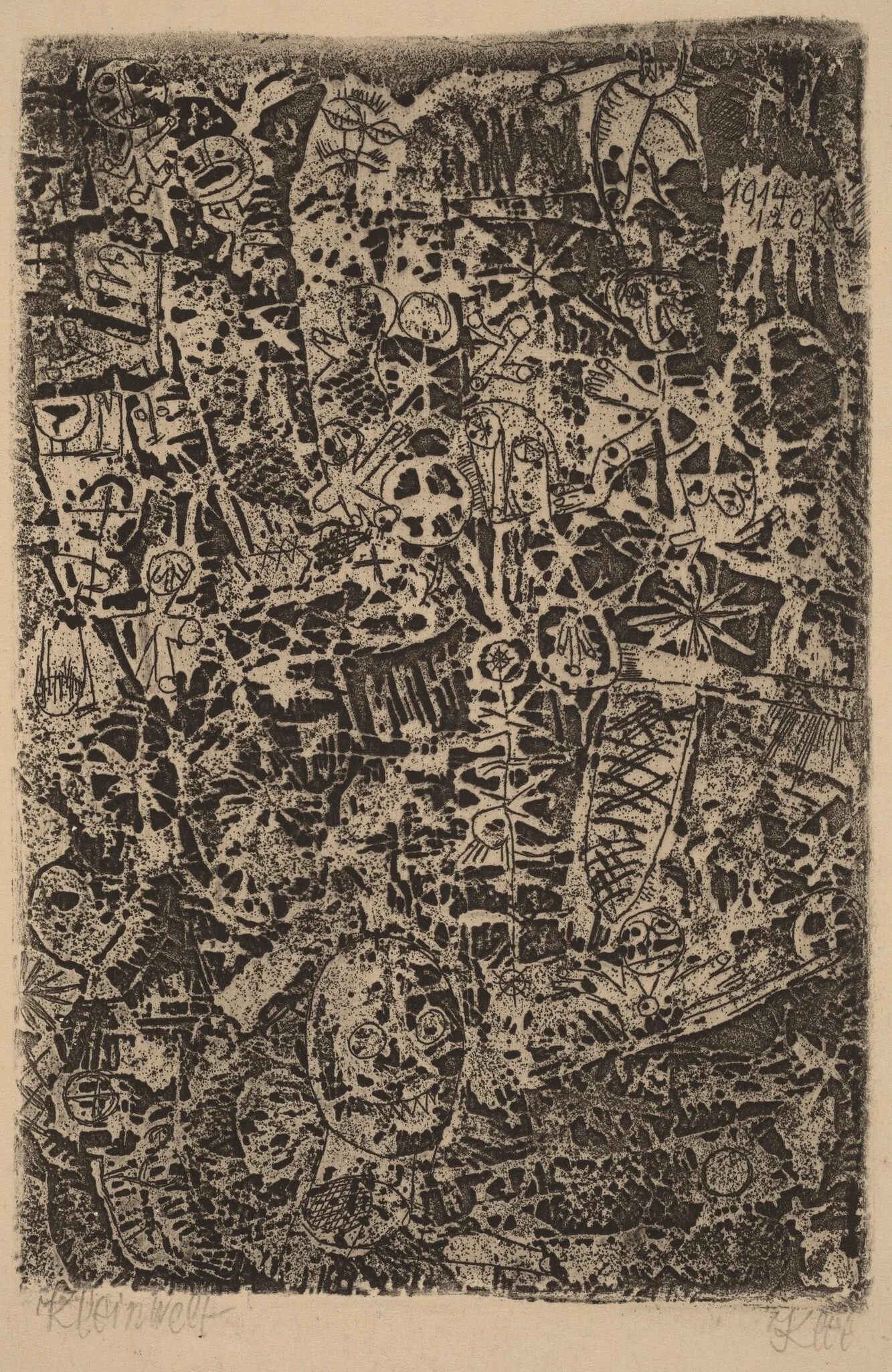 Small World, by Paul Klee, ink, 1914