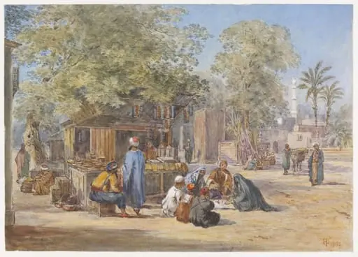 Egyptian Village Scene