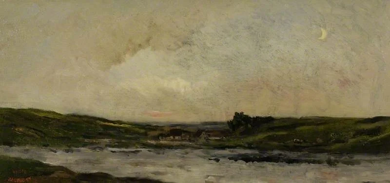 On the River Oise, by Charles François Daubigny, oil, 1857