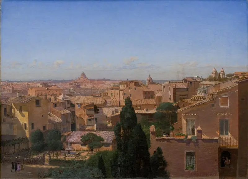 A View of Rome Seen from the Artist's Dwelling