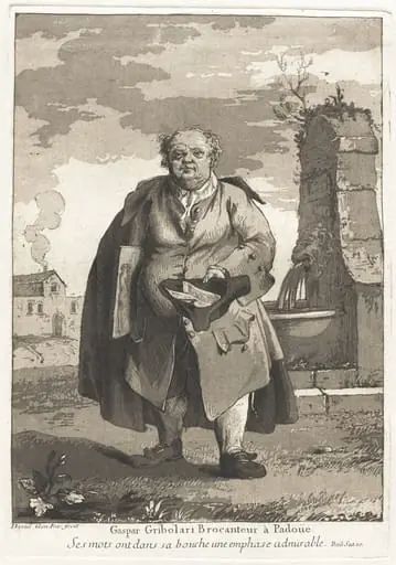 Gaspar Gribolari brocanteur à Padoue (Gaspar Gribolari, Secondhand Dealer in Padua)