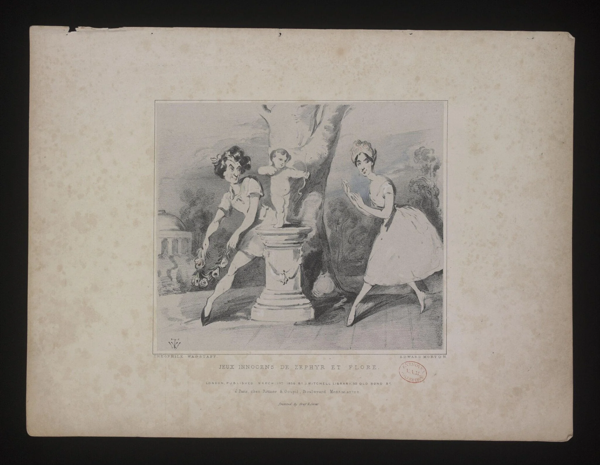 Jeux innocens de Zephyr et Flore, by Theophile Wagstaff, 2