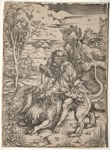 Samson Killing the Lion