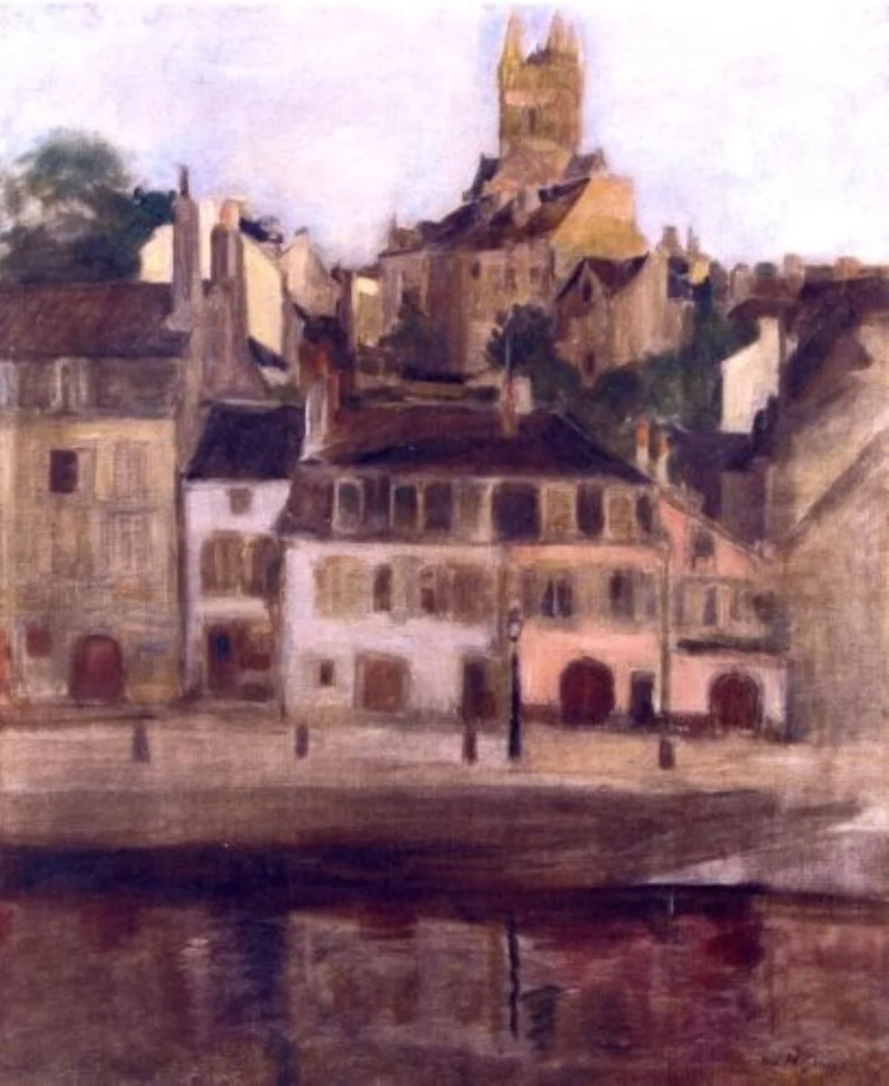 Peisaj citadin (Quimperlé), by Jean Alexandru Steriadi, unspecified, 1906