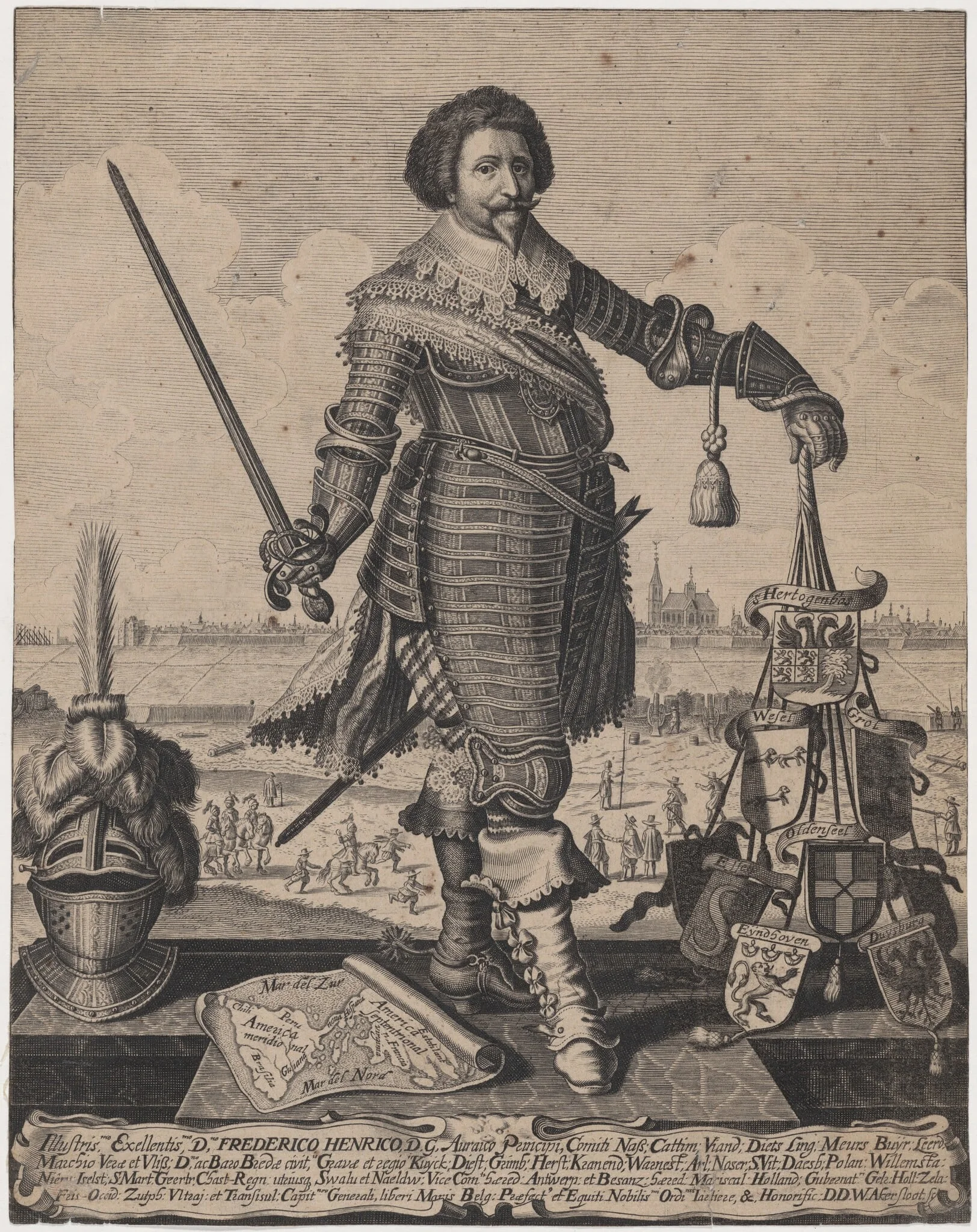 Frederick Henry, Prince of Orange, by Willem Outgertsz Akersloot, ink, 1617