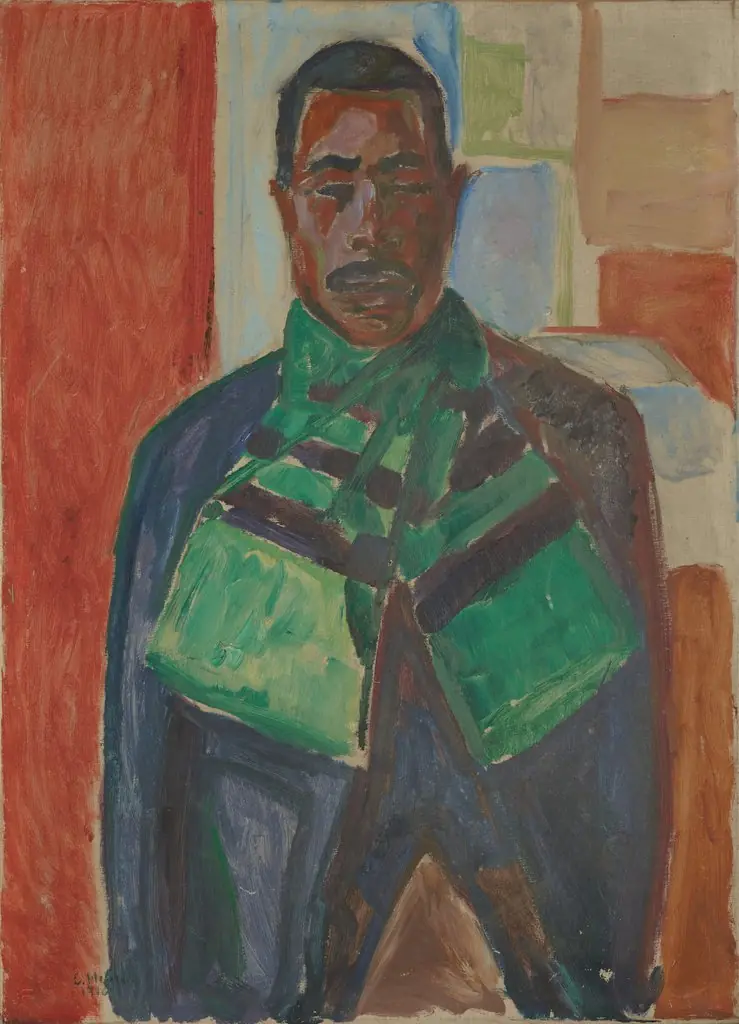 Abdul Karim with a Green Scarf