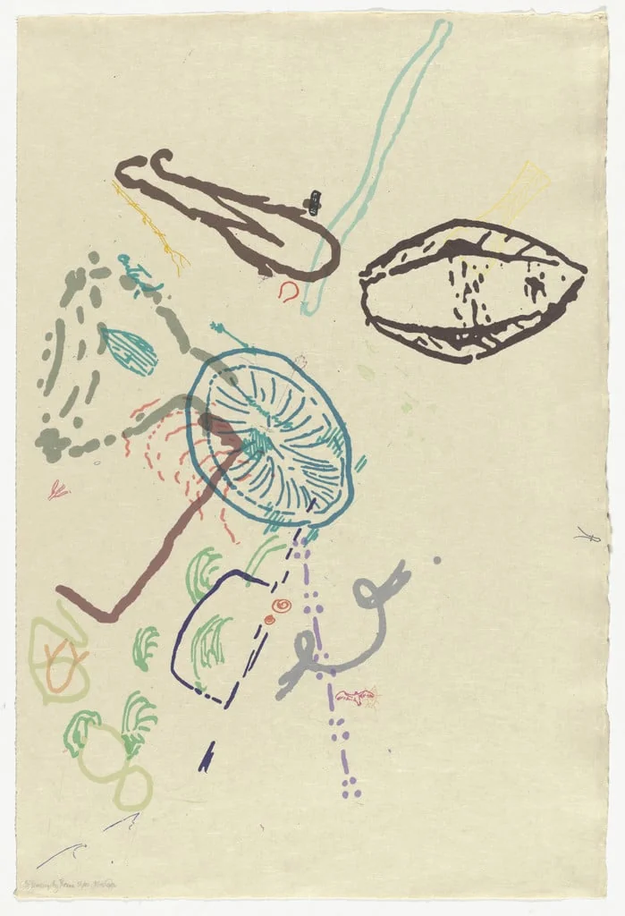 Untitled, by John Cage, ink, 1974