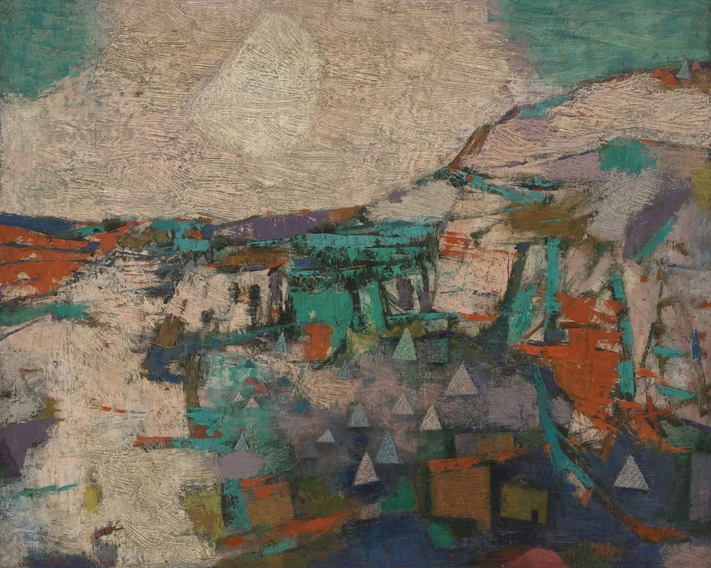 Untitled, by Mordecai Ardon, oil, 1950