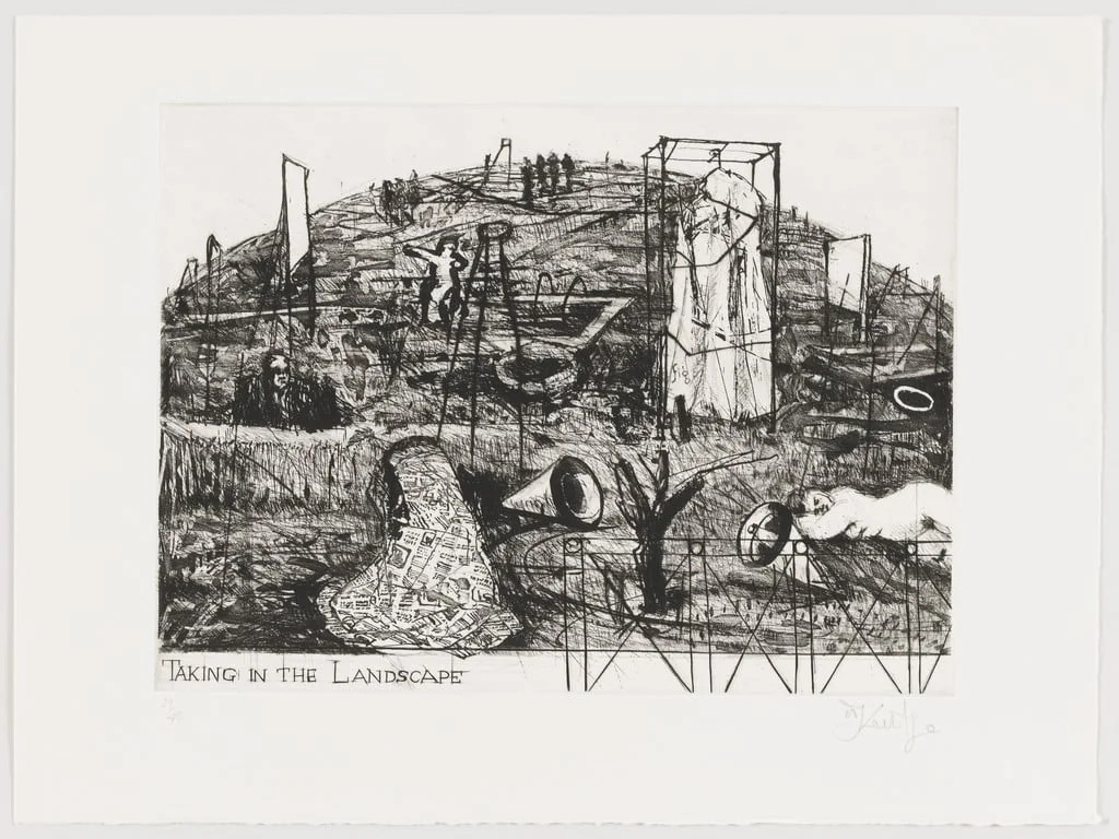 Untitled, by William Kentridge, ink, 1991
