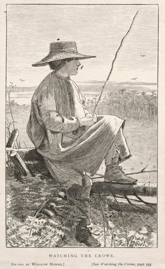 Watching the Crows, by Winslow Homer, 1868