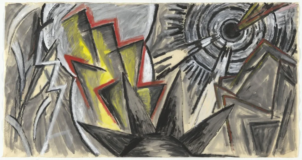 Untitled, by Katherine Porter, gouache, 1984