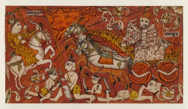 Battle Scenes from a Bhagavata Purana Series