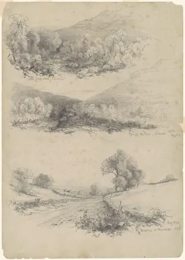 Clove Road, Catskills; Through the Clove—Catskills; and On the Road to Bracketts [recto]