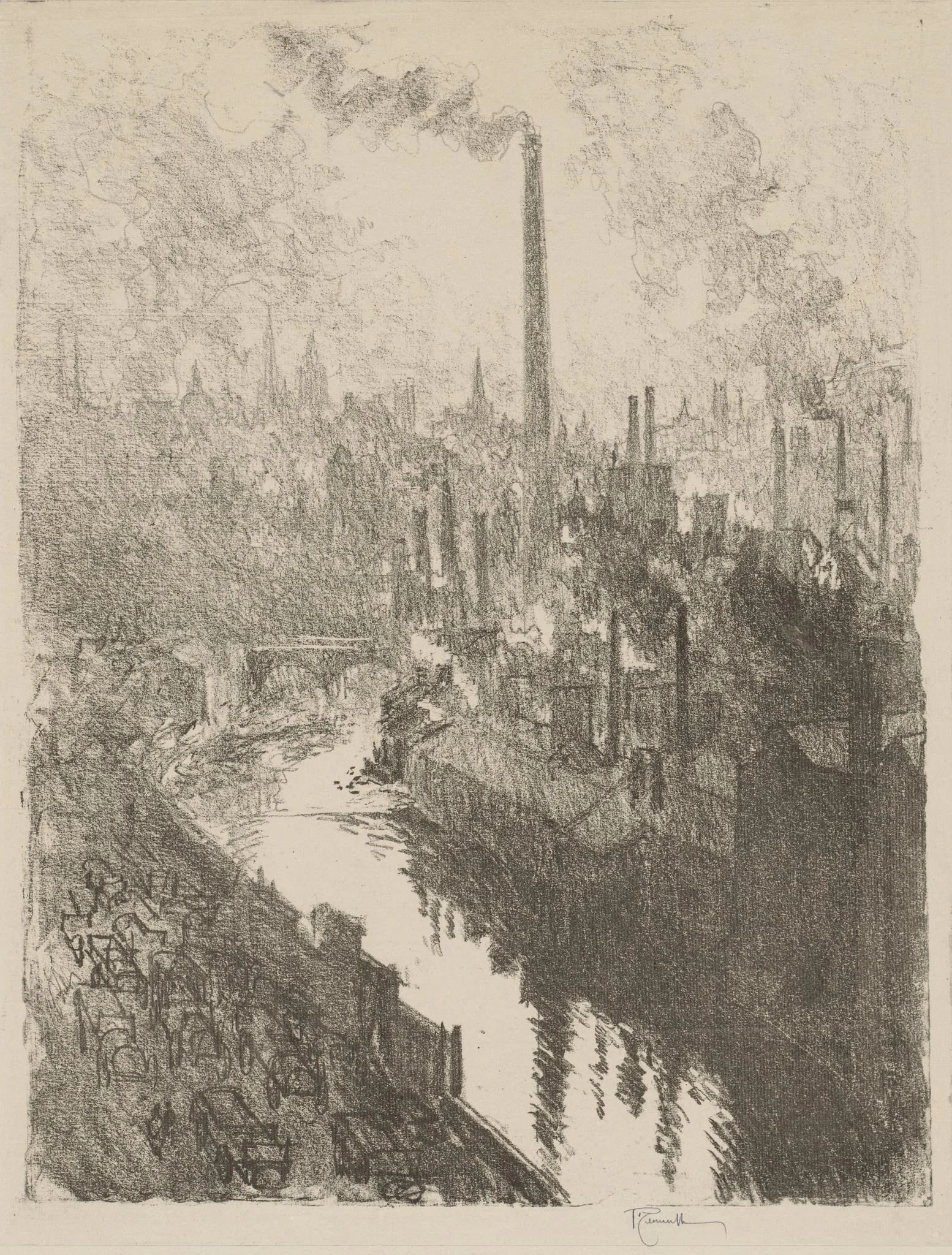 English War Work:  The Great Chimney, The Motor Park