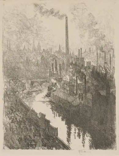 English War Work:  The Great Chimney, The Motor Park
